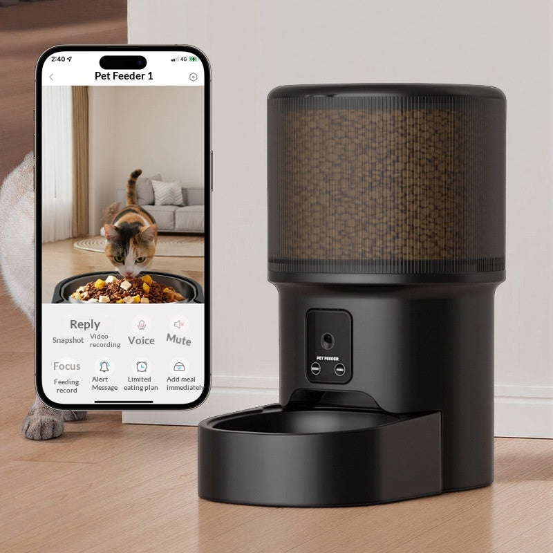 Slim huisdier voerbak timed feeding remote