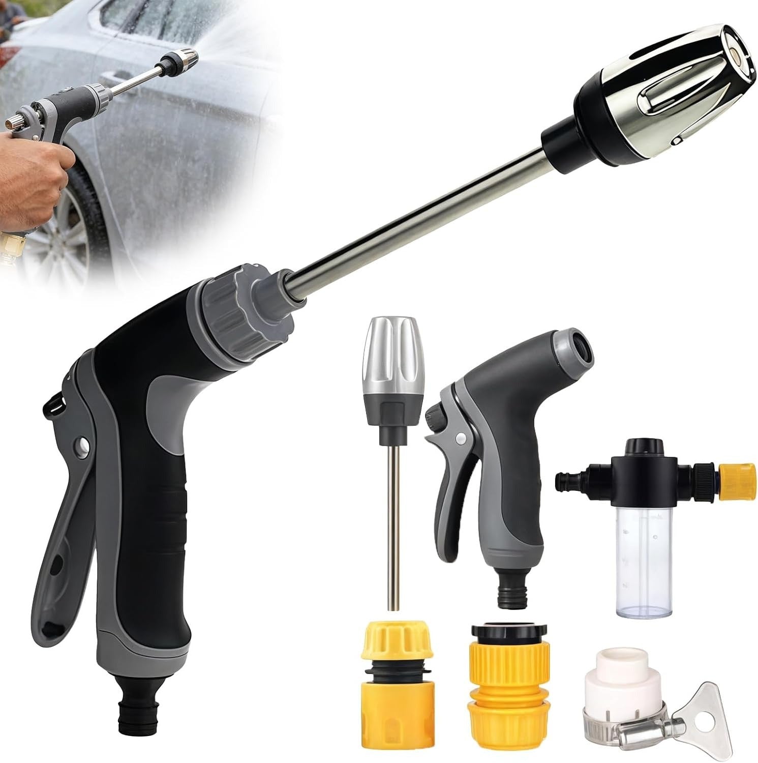 Hoog pressure auto wash spray pistool wand
