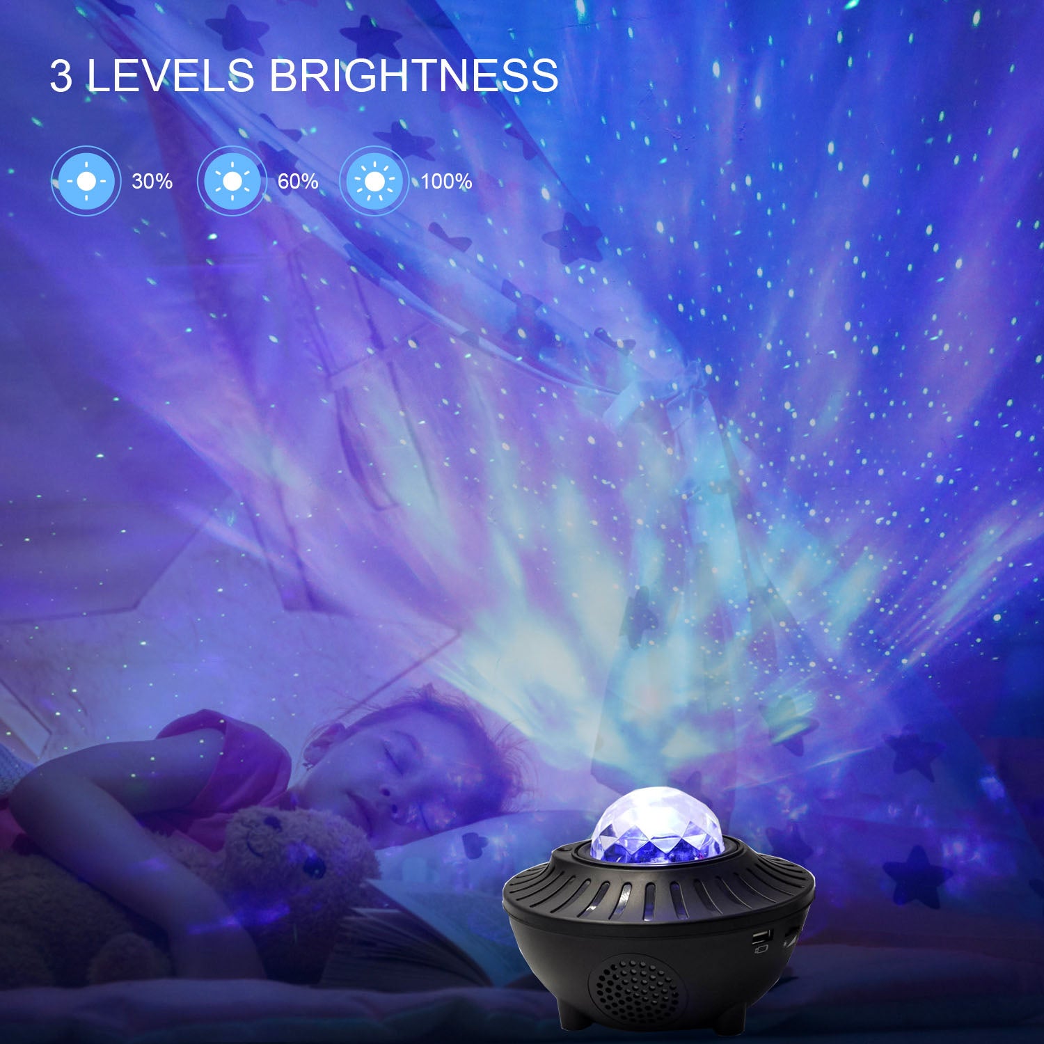 Led Bluetooth Music Projector Light