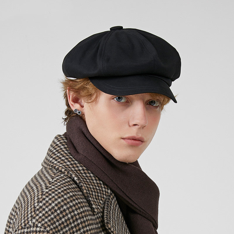All-matching Newsboy Cap Painter British Retro Hat Octagonal