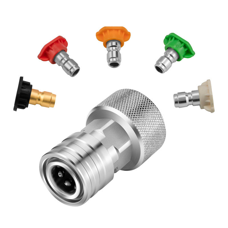 Knurled conversion coupling tuin hose quick connect