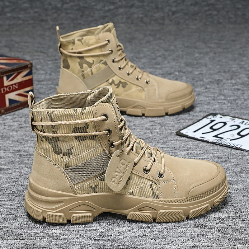 Mens High-top Hiking Mid-cut Boots