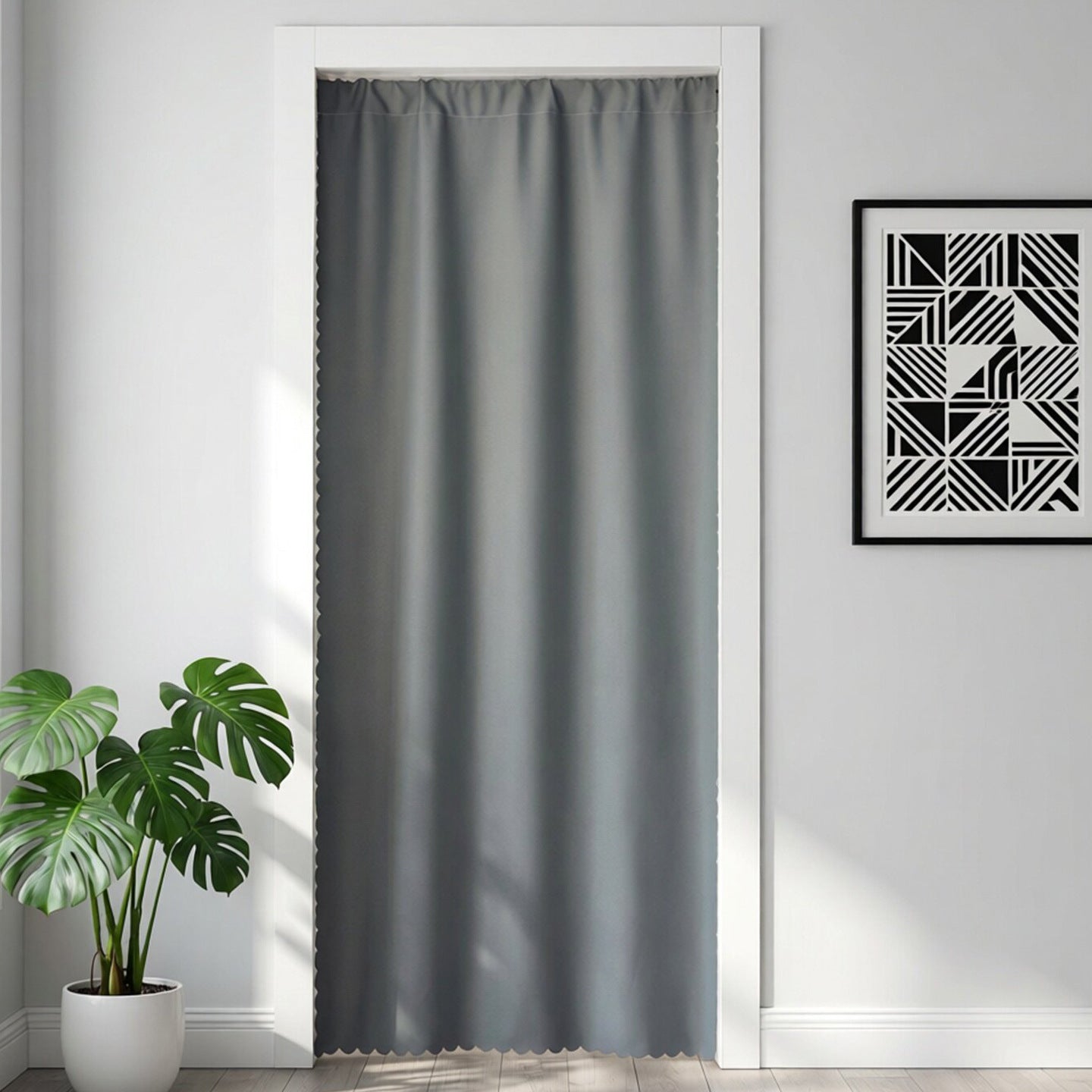 Bedroom Home Hanging Curtain Solid-color Fabric