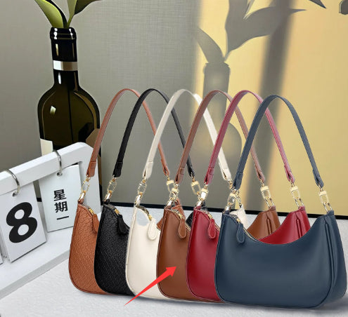 Minimalist Textured Shoulder Bag Trendy Crossbody Bag