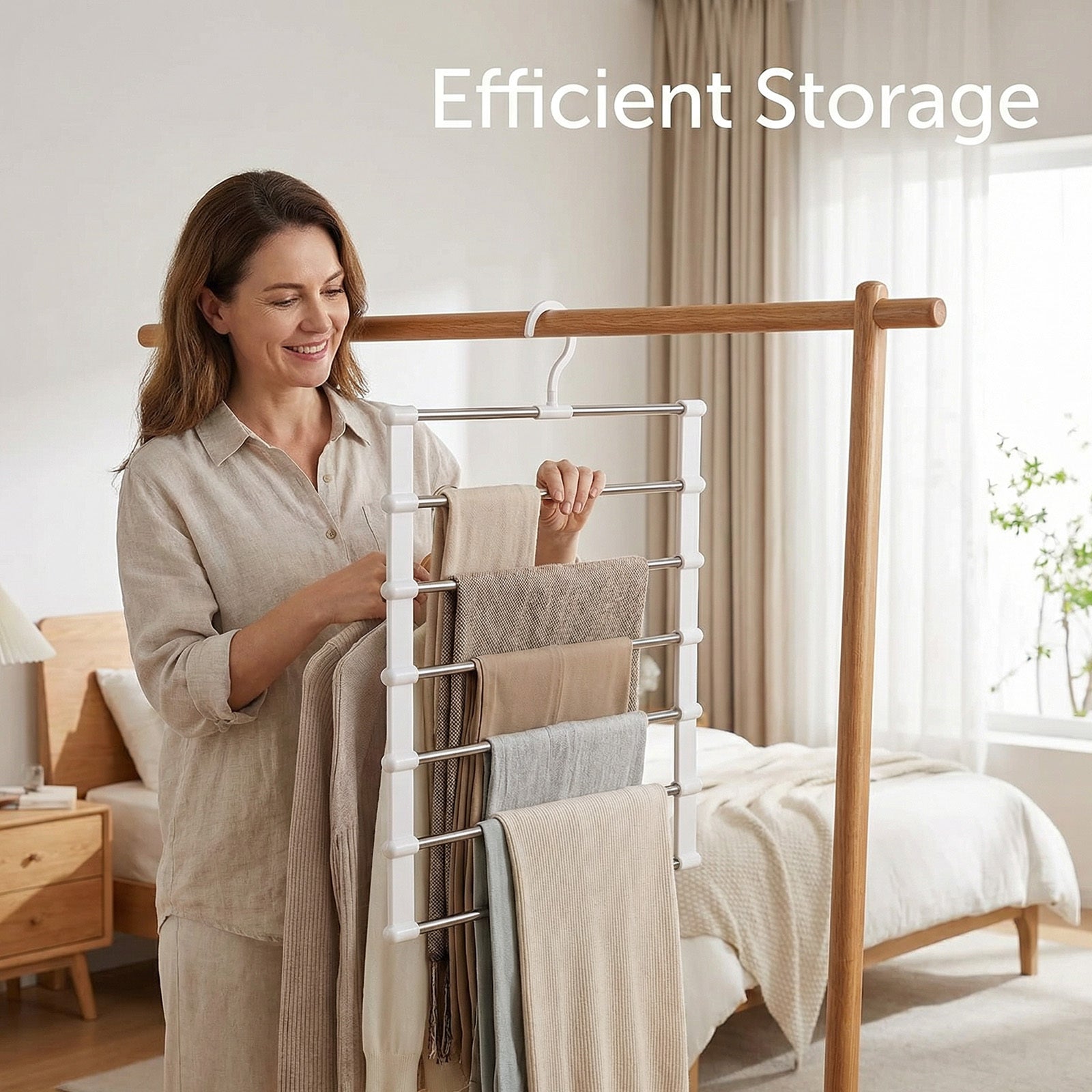 Set 3 ruimtebesparend hangers 7 trouser