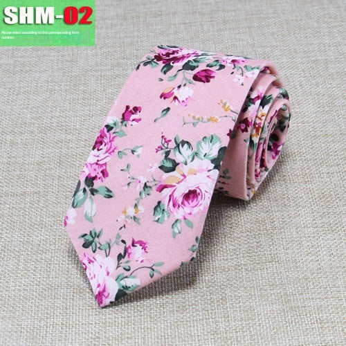 Narrow Casual Patterned Tie for Men