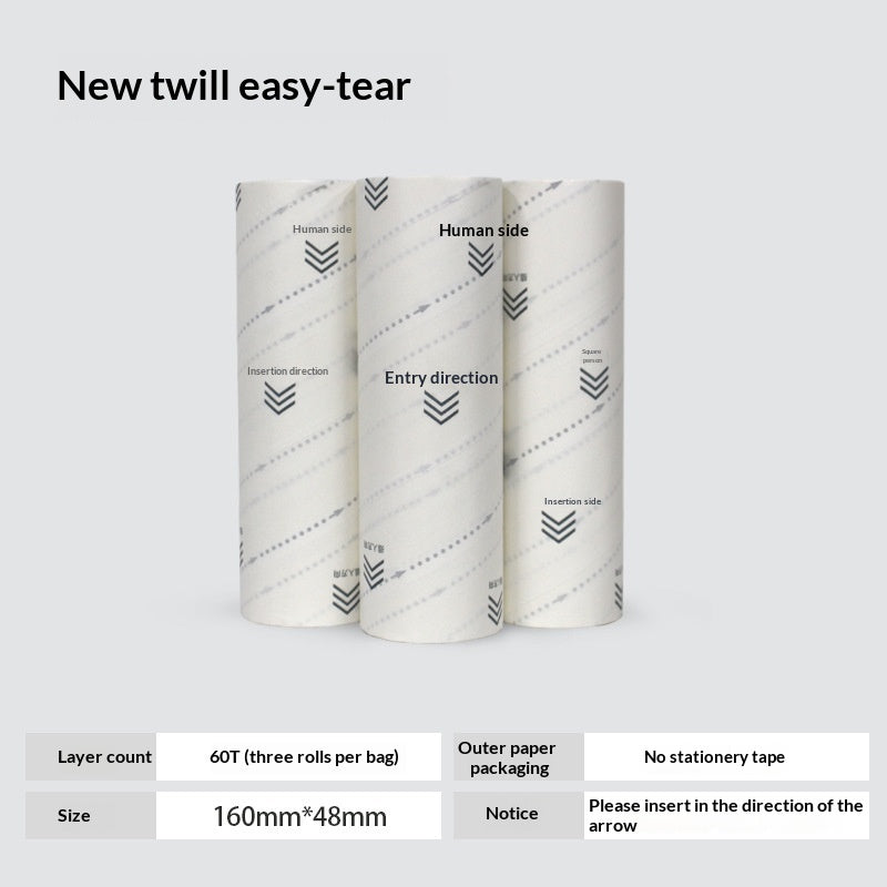 16cm visible easy tear retractable kledingroller