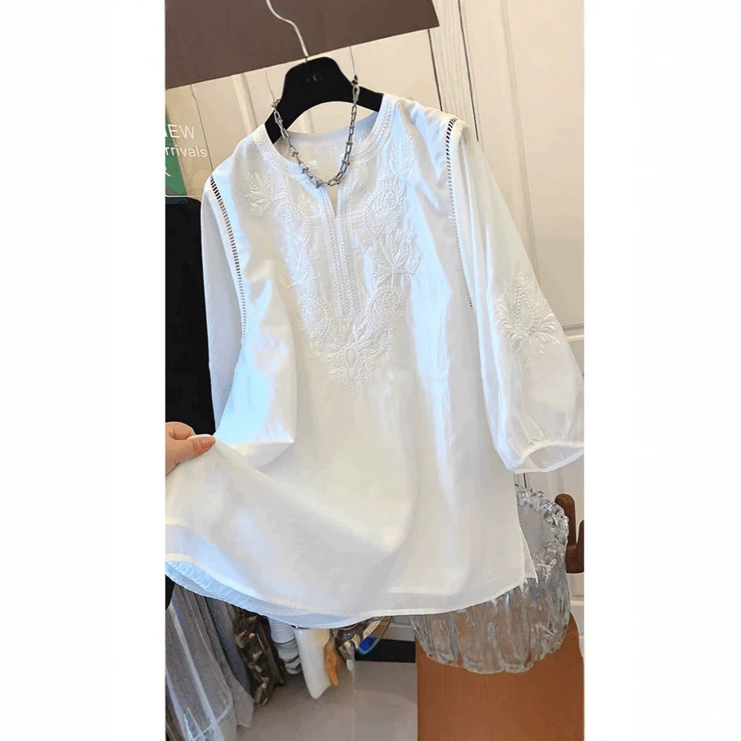 Relaxed Fit Designer Inspired Shirt For Plus Size Women