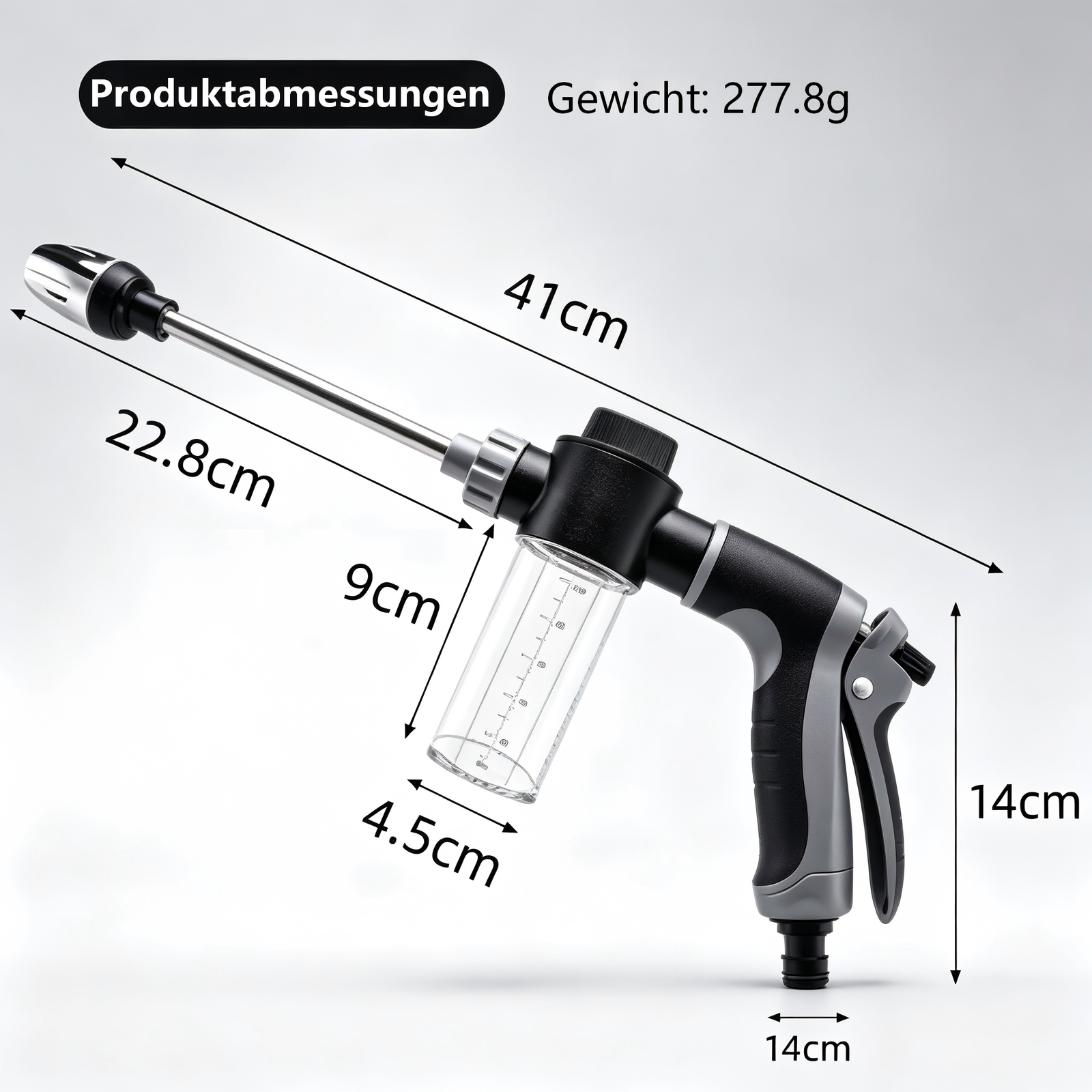 Hoog pressure auto wash spray pistool wand