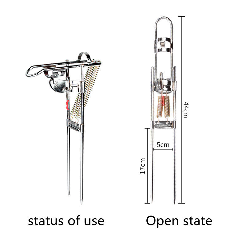 Angle Fishing Pole Tackle Bracket Anti-rust Steel Rod Holder