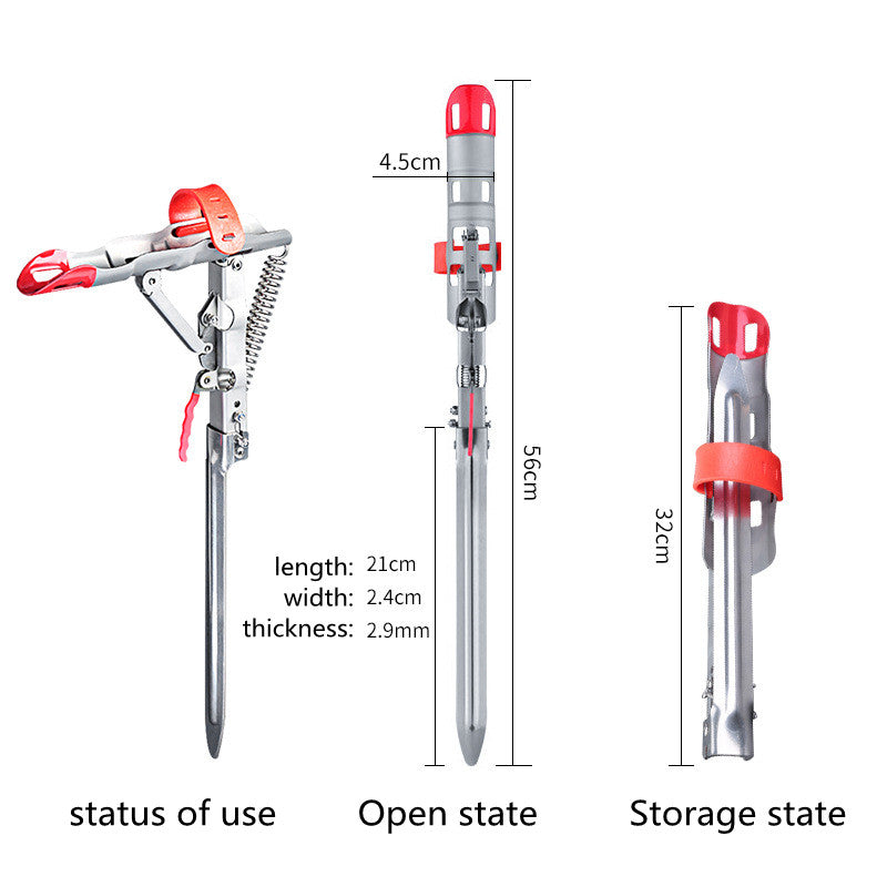 Angle Fishing Pole Tackle Bracket Anti-rust Steel Rod Holder