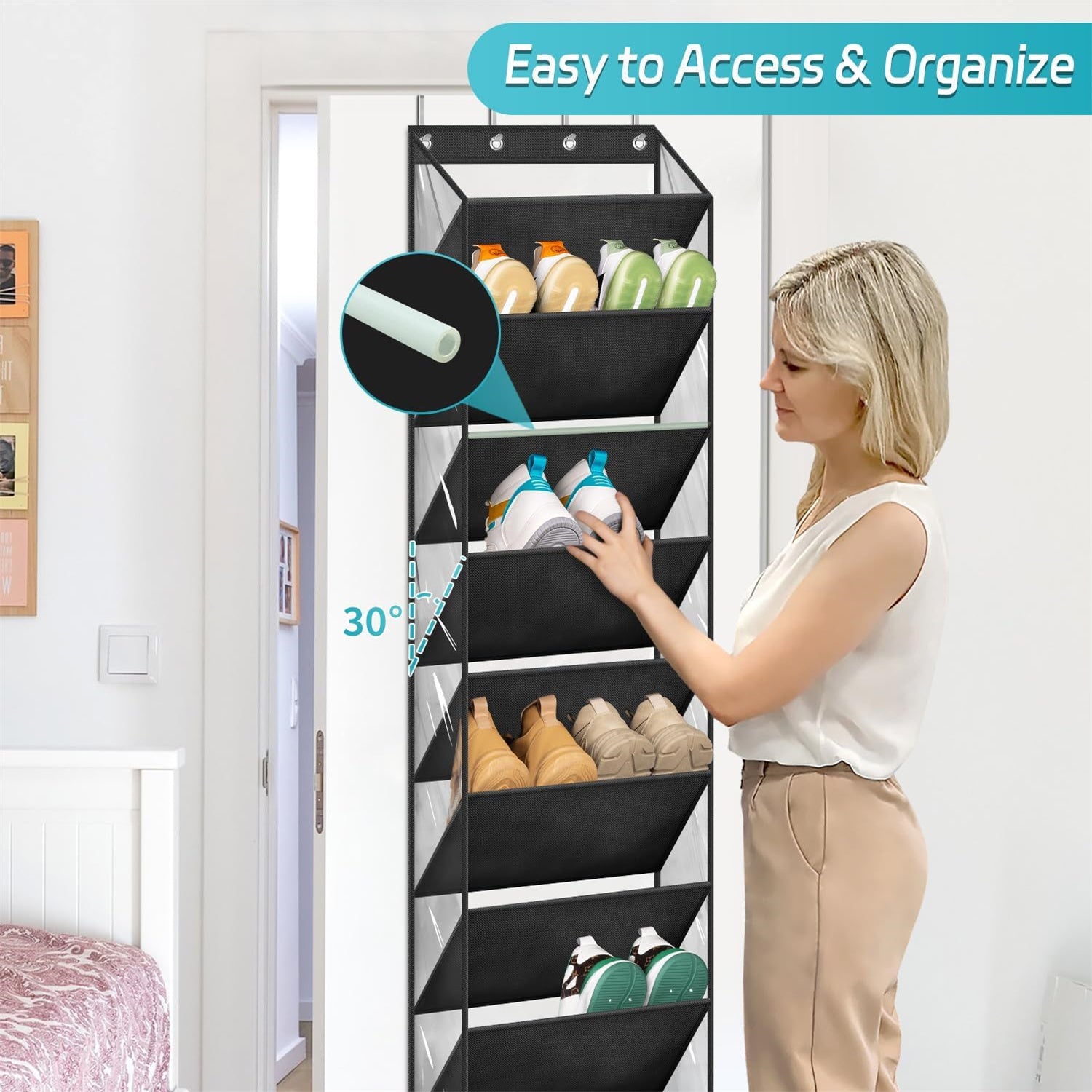 Schoenen organizer 10 vak deur ruimte