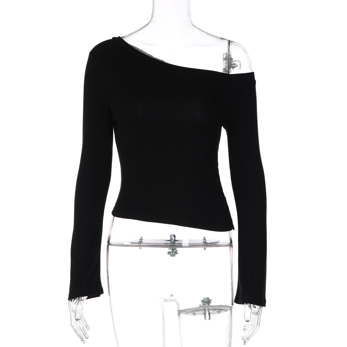 Womens French-style Off-shoulder Long-sleeve Top