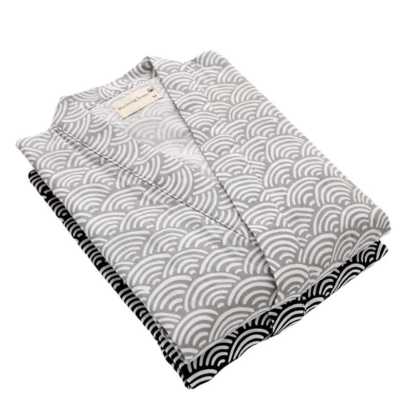 Mens Short-sleeve and Shorts Pajama Set Made of Pure Cotton