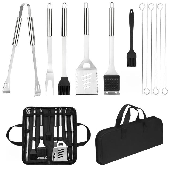 14X Stainless Steel BBQ Barbecue Tool Set Outdoor