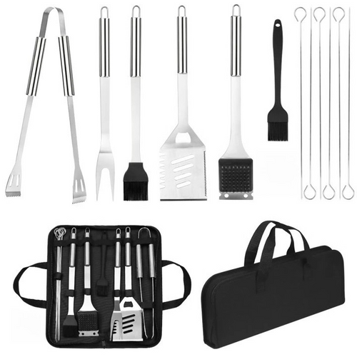 14X Stainless Steel BBQ Barbecue Tool Set Outdoor