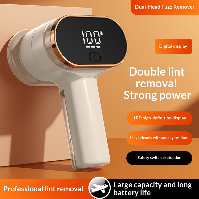 Digital Display Dual Head Lint Remover For Home