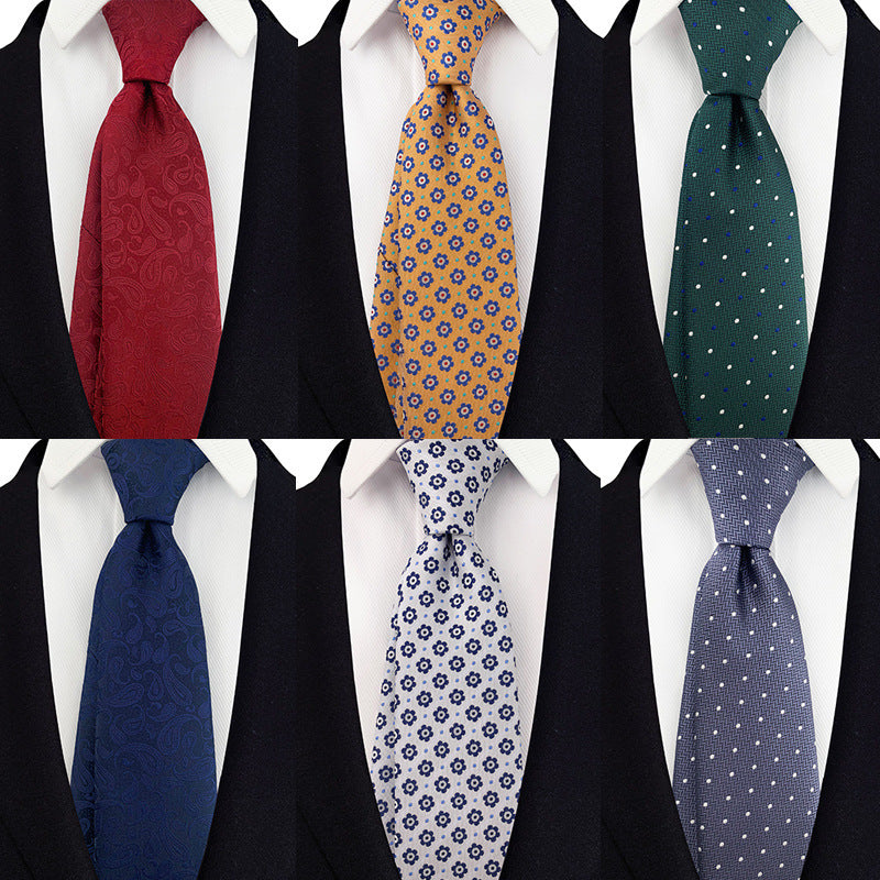 Gentlemans Small Floral Tie Mens Business