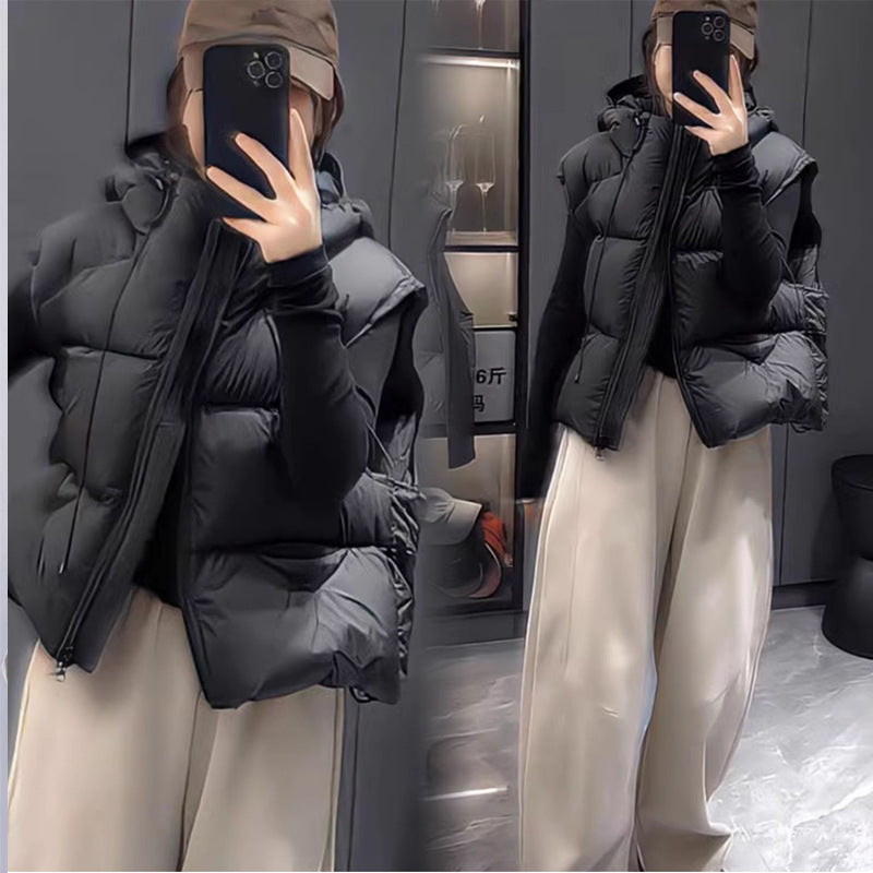 Women's Loose High-end Padded Vest-style Jacket