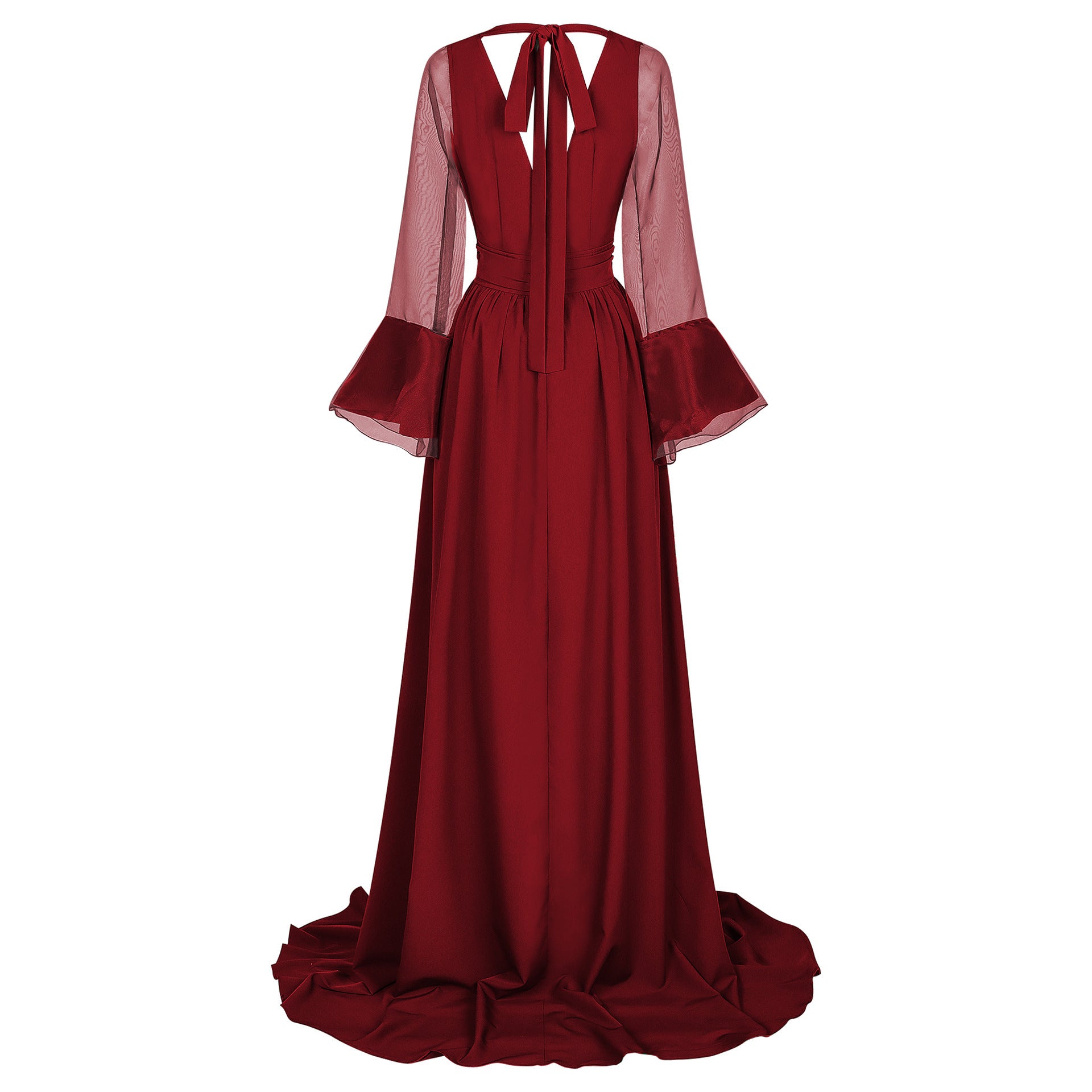 Renaissance And Medieval European Court-style Trailing Dress