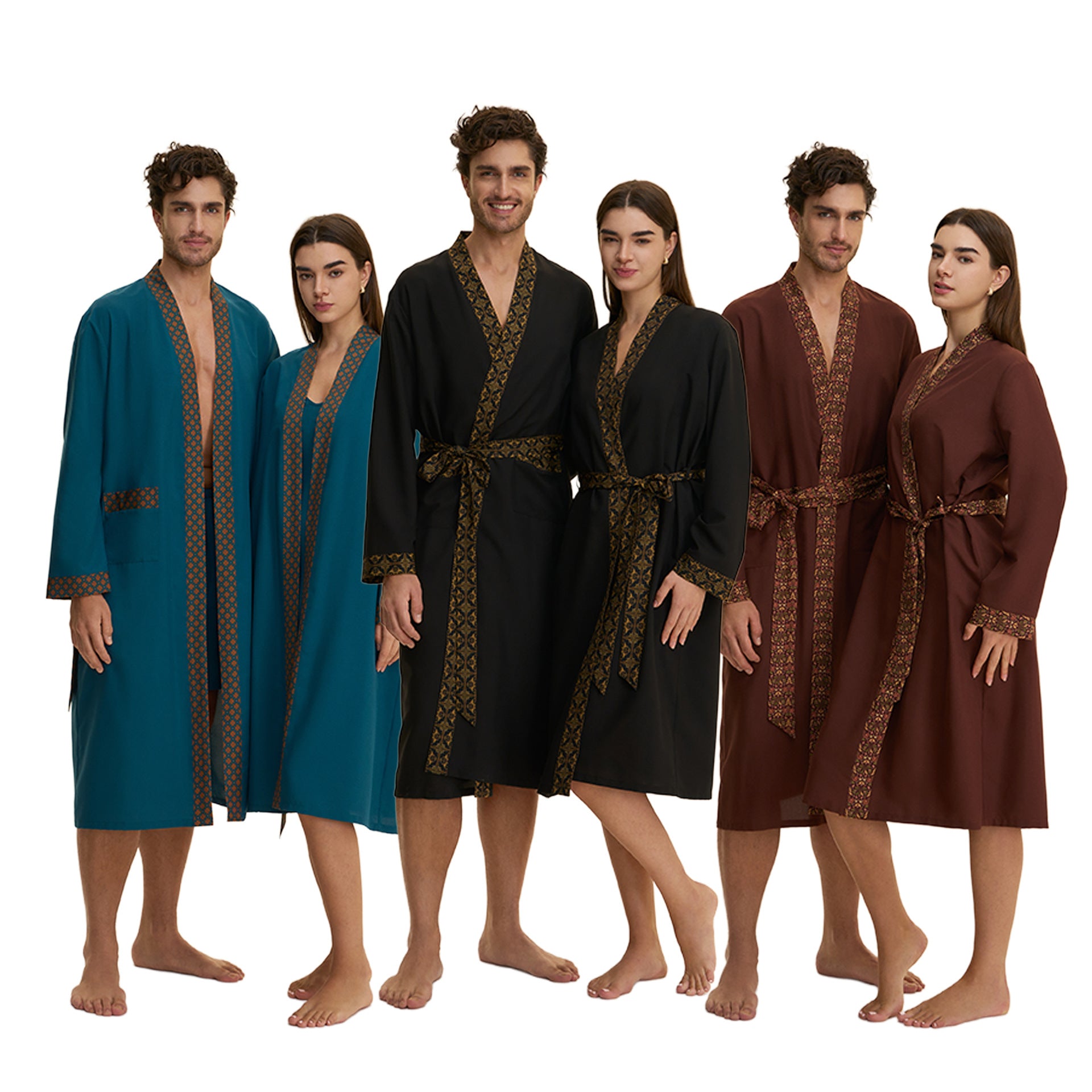 Loose Casual Middle Eastern-style Single Nightgown For Couples Long Cloud-shaped Cotton