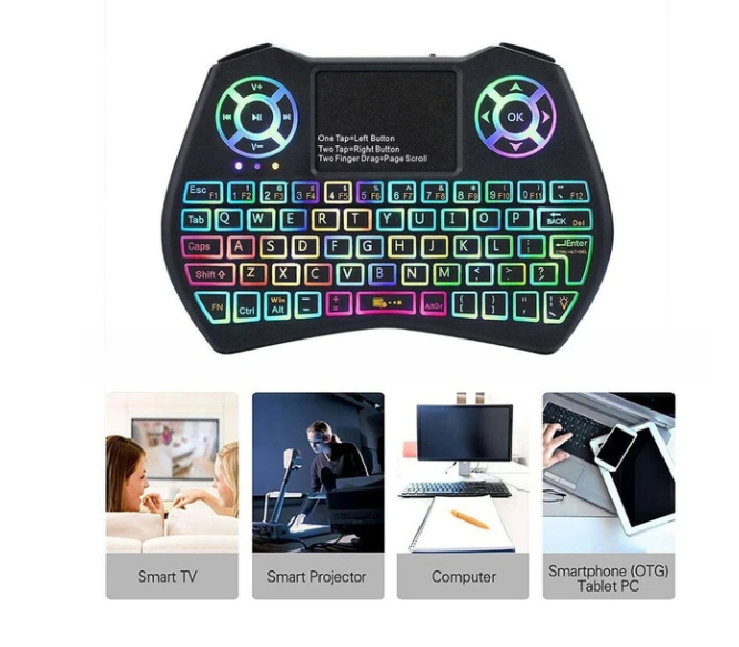 Mini Wireless Keyboard Flying Mouse Keyboard Supports Multi-language