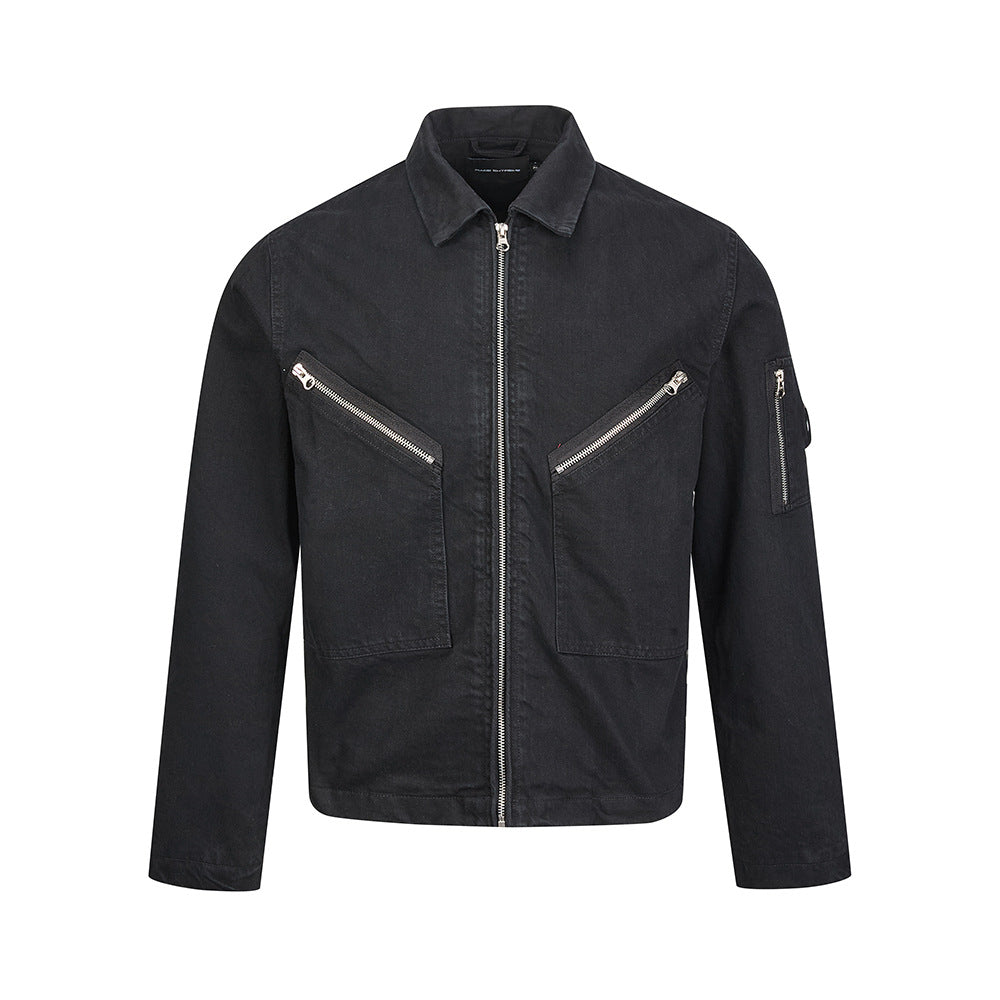 Loose-fit Casual Straight-shoulder Jacket