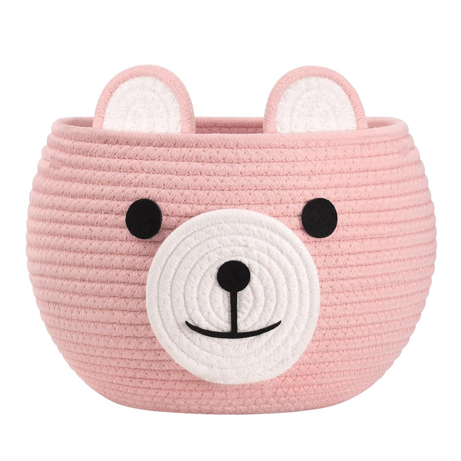 Cartoon beer knitted opbergmand katoen