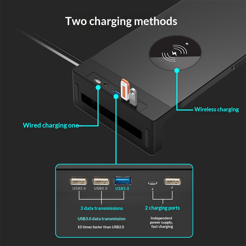 Monitor computer verhoger draadloos charging laptop