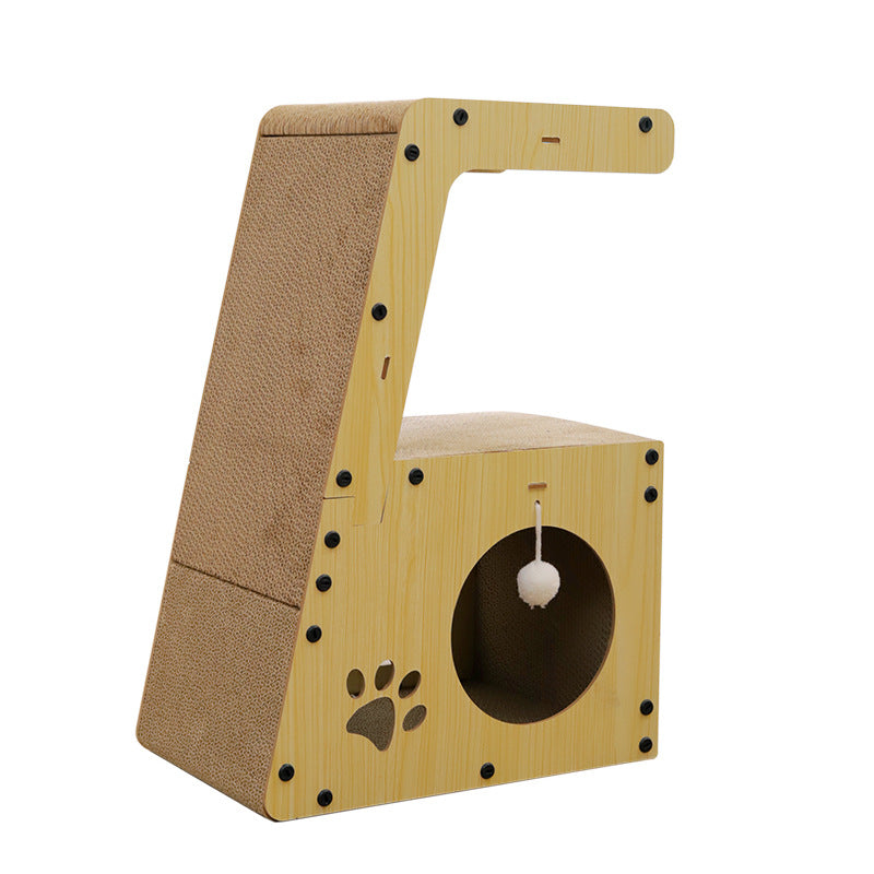 Multifunctioneel golfkarton papier kat