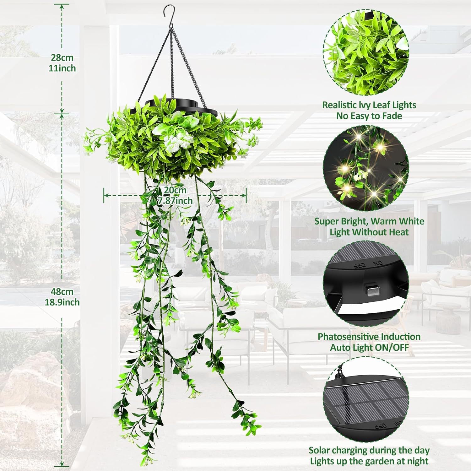 Waterdicht hangend plant tuin balkon decoratief landscape