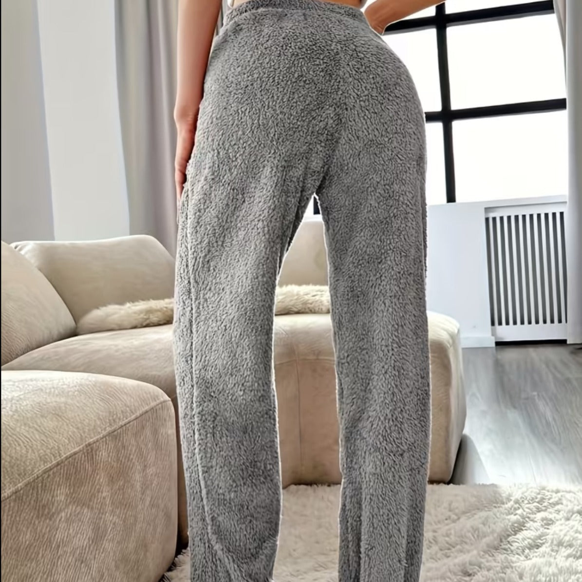 Casual Solid-color Pants Sweatpants Pajama Loungewear