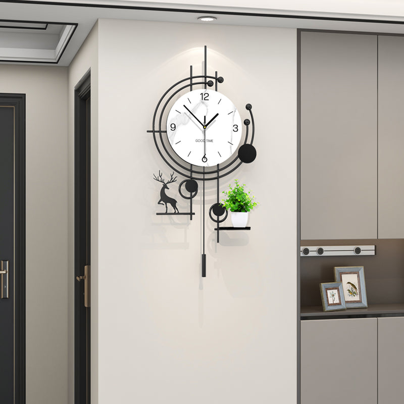 Modern deer wand clock plantenbak plank artistic