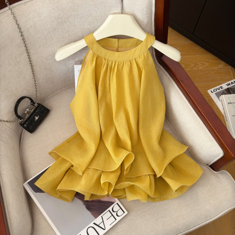 Elegant Sleeveless Blouse For Women, Perfect For Outdoor Wear