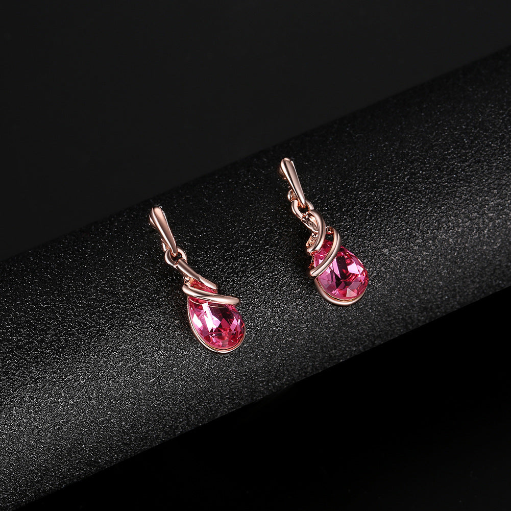 Legering gemstone sieraden set ketting