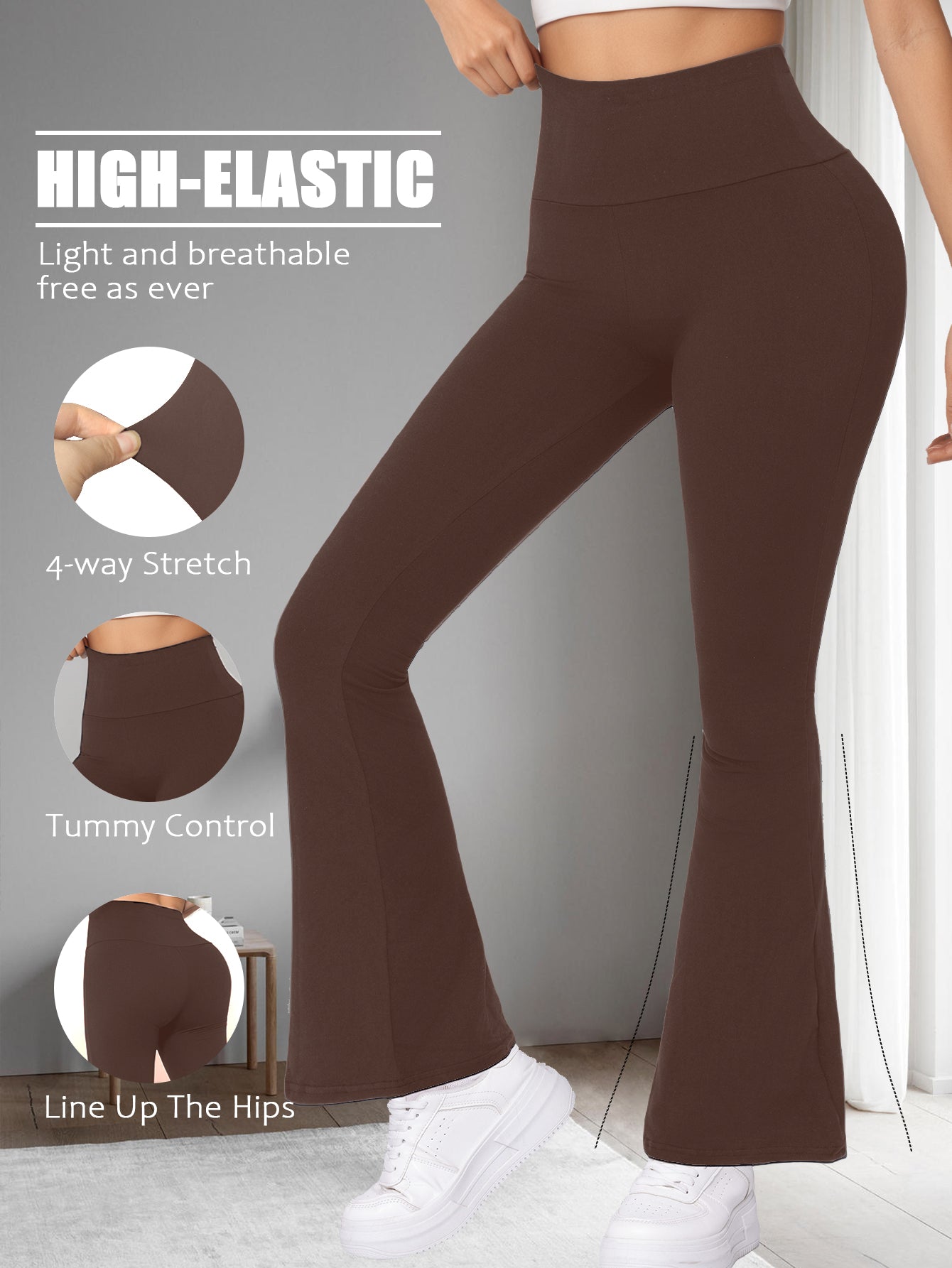 Plus Size Confortbel Workout Leggings Womens Sofy Yoga High