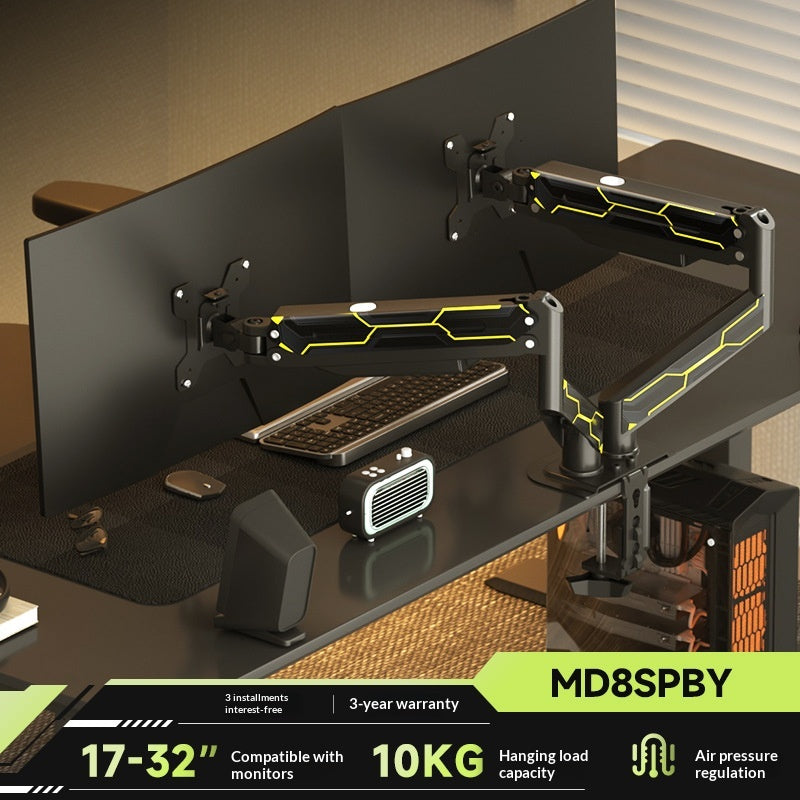 Dual monitorstandaard mechanical cantilever two