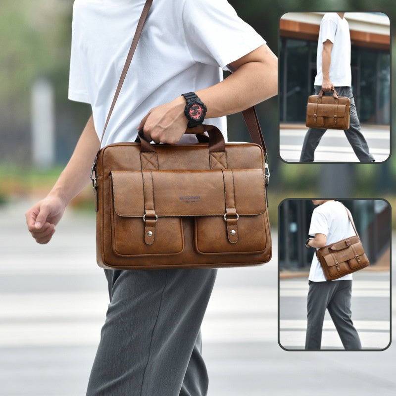 Mens Business Large-capacity Shouldercrossbody Simple