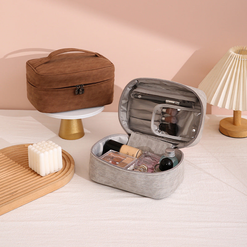 PU Foldable Waterproof Portable Cosmetic Bag