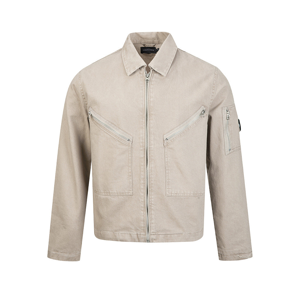 Loose-fit Casual Straight-shoulder Jacket