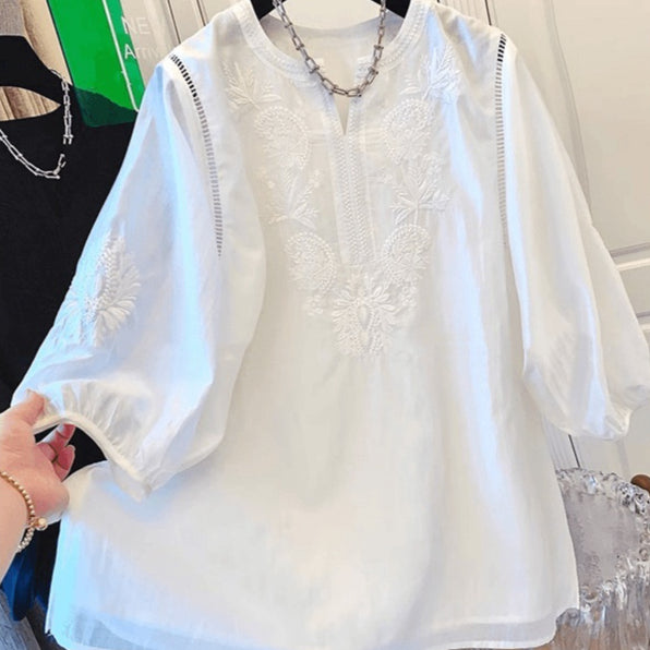 Relaxed Fit Designer Inspired Shirt For Plus Size Women