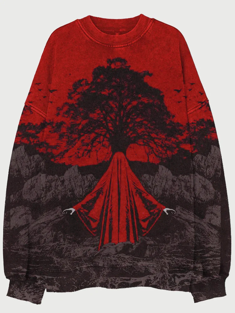 Men's 3D Print T-Shirt, Skeleton and Landscape Designs