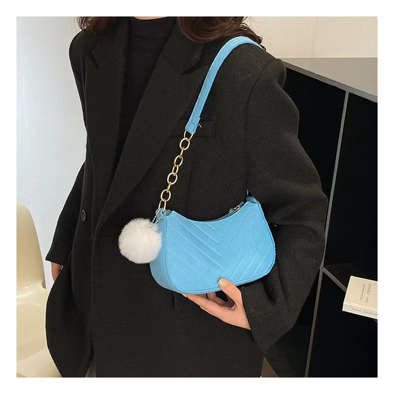 Vintage Felt Crossbody Bag Shoulder for Women
