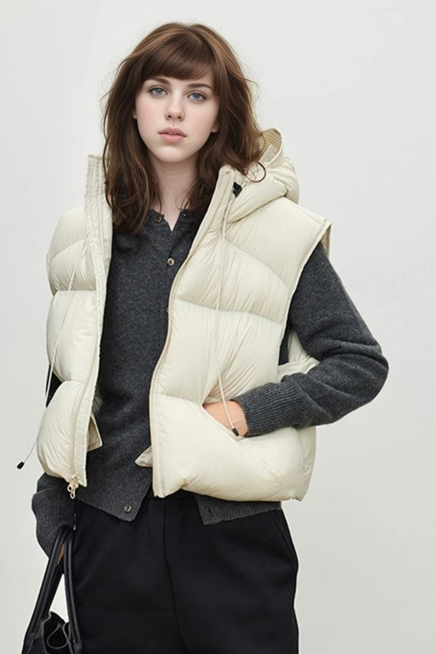 Women's Loose High-end Padded Vest-style Jacket