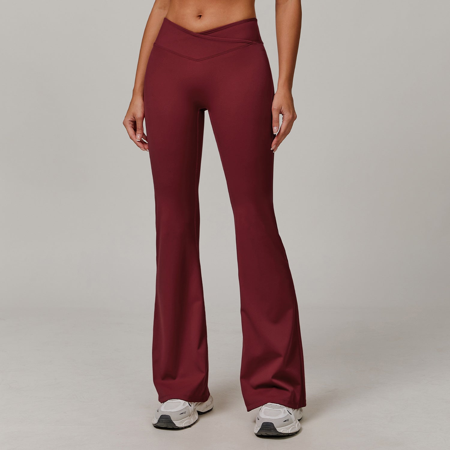 High Waist Running Sports And Leisure Skinny Versatile Bell-bottom Pants Women