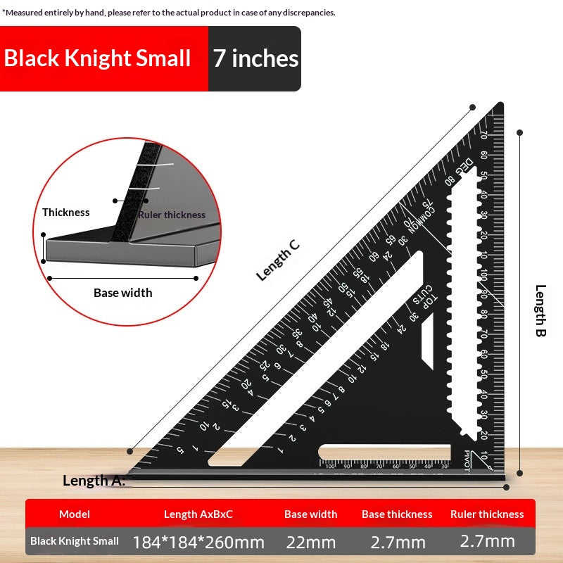 Thickened High-precision Aluminum Alloy Carpenters Triangle