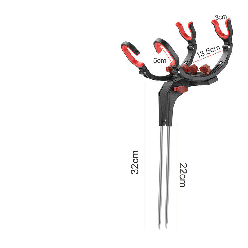 Angle Fishing Pole Tackle Bracket Anti-rust Steel Rod Holder