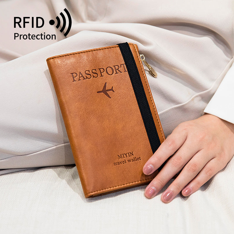 Multifunctional Passport Document Bag Ultra Thin RFID Passport