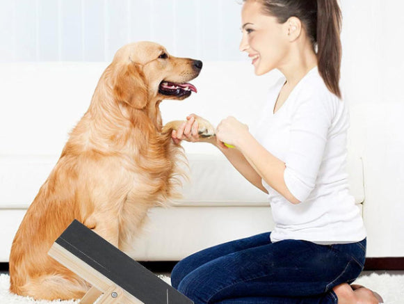 Verstelbaar hoogte hond krabpaal houten pull out
