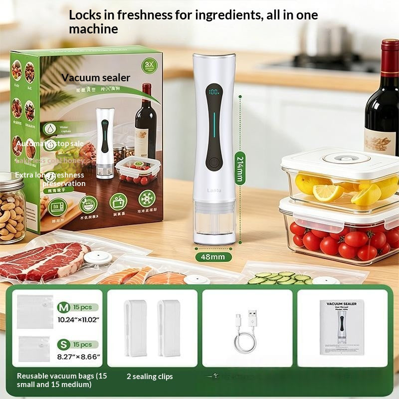 Vacuum food packaging tas set freshness preserver